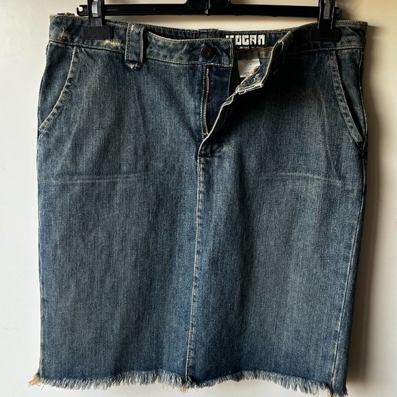 Vintage Rogan Gregory Denim Pencil Skirt - Picture 4 of 12